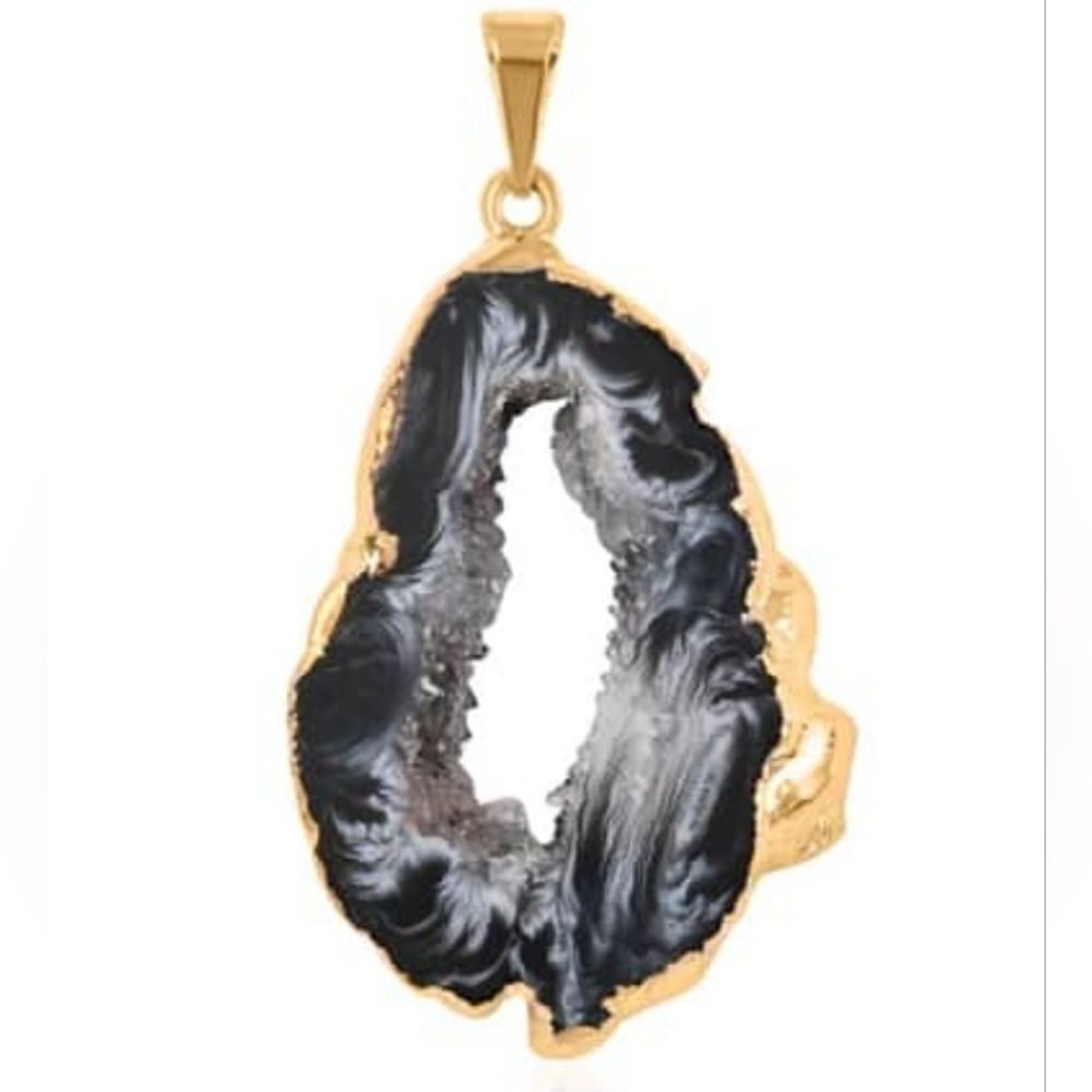 Geode Amethyst Pendant - Picture 3 of 16